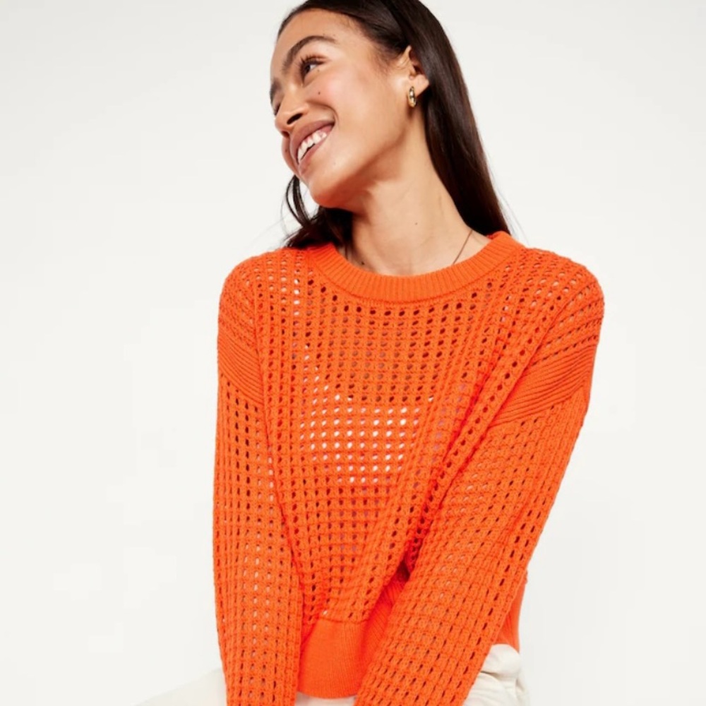 Open-Stitch Women’s Sweater - Old Navy